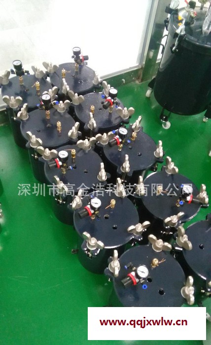 化工廠玩具廠點(diǎn)膠設(shè)備專用壓力桶 黑色不漏氣10L碳鋼壓力桶
