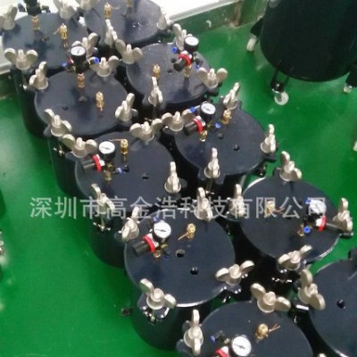 化工廠玩具廠點(diǎn)膠設(shè)備專用壓力桶 黑色不漏氣10L碳鋼壓力桶