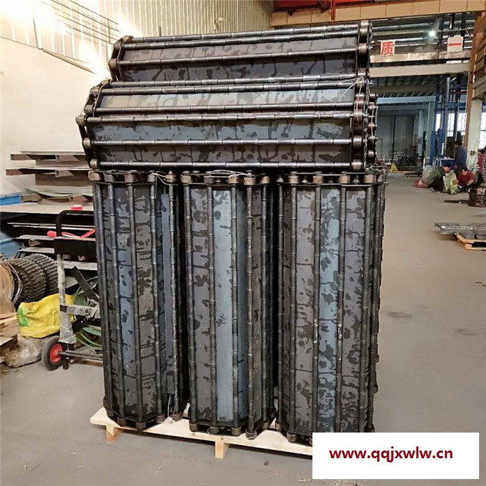 壓力機械設備上用鏈板輸送帶 重型鏈板傳送帶 耐沖擊力鏈板輸送帶
