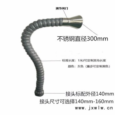 注塑機(jī)萬(wàn)向吸煙管110MM竹節(jié)管工業(yè)大口徑萬(wàn)向吸氣臂耐高溫排煙管