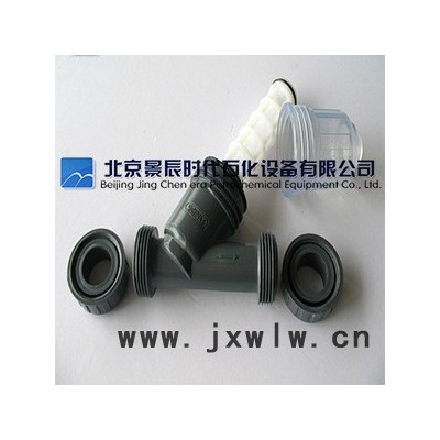 壓縮機(jī)入口PVC活接過濾器 防腐型Y型過濾器 雙由令連接