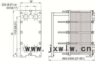 可拆卸式板式換熱器BH-100 壓縮機(jī)潤(rùn)滑油冷卻用可拆式板式換熱器 換熱佳 維護(hù)方便