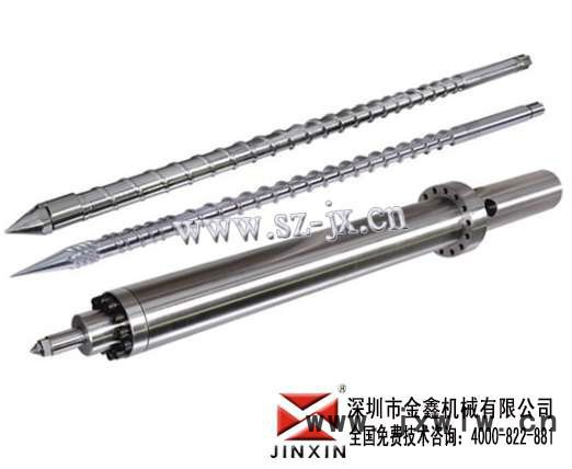 米拉克龍注塑機螺桿料筒，定制，原裝配件設計加工/注塑機螺桿炮筒/注塑機螺桿止逆環(huán)注塑機螺桿磨損上金鑫品種繁多，品**良。