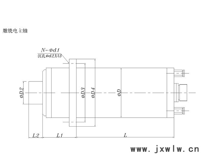 【福沃德】高精度雕銑電主軸 木工銑床主軸
