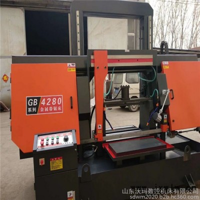 沃瑪廠家活動GB4280帶鋸床 4280半液壓帶鋸床 液壓加緊 操作方便