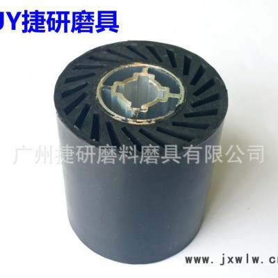 十字芯膠輪 砂布套橡膠輪 砂帶機(jī)橡膠輪 砂套膠輪 4寸 拉絲機(jī)輪