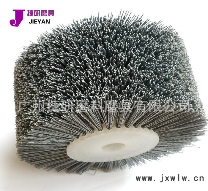 杜邦絲輪杜邦絲拋輪200*25*100 拋光機(jī)拉絲輪 碳化硅磨料絲拋光刷