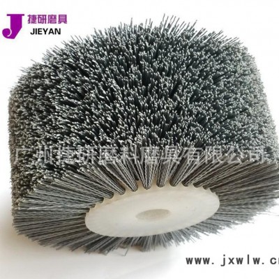 杜邦絲輪杜邦絲拋輪200*25*100 拋光機(jī)拉絲輪 碳化硅磨料絲拋光刷