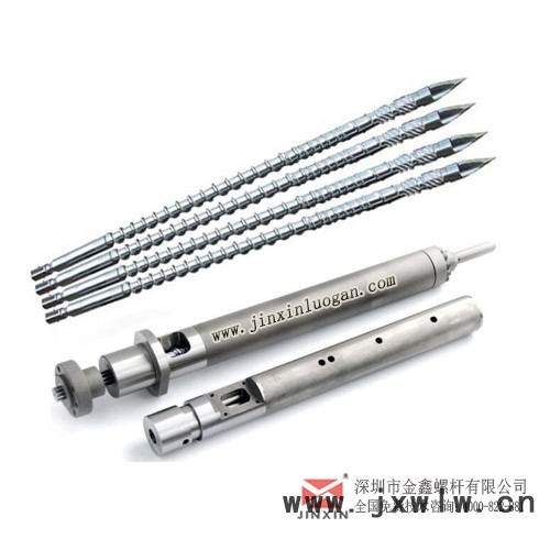 金鑫供應(yīng)廢薄膜擠出機(jī)螺桿,螺桿拋光電鍍加工,專業(yè)螺桿炮同