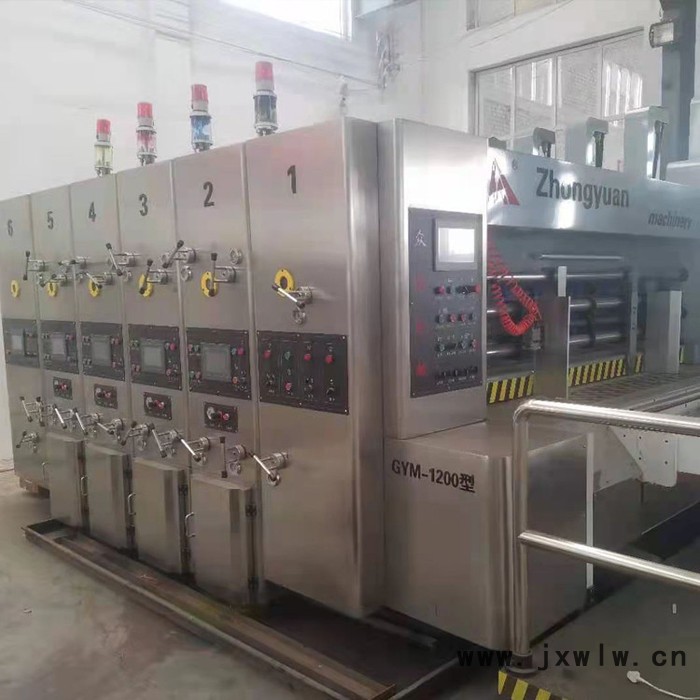 眾源自動(dòng)四色水墨印刷開槽機(jī) ，紙箱包裝機(jī)械，高速印刷模切機(jī)紙箱設(shè)備