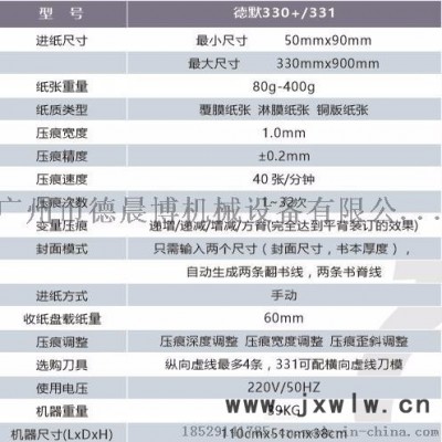 德默331 廣州佰印數(shù)碼壓痕機(jī)實(shí)線虛線
