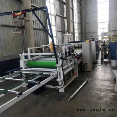 亞克力涂膠平面板材貼紙機 自動推板熱熔膠pur貼面機 自動斷紙切割復(fù)合機