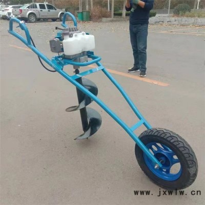 汽油打洞機(jī) LH WKJ植樹汽油打孔機(jī) 魯華大馬力雙人操作挖坑機(jī)