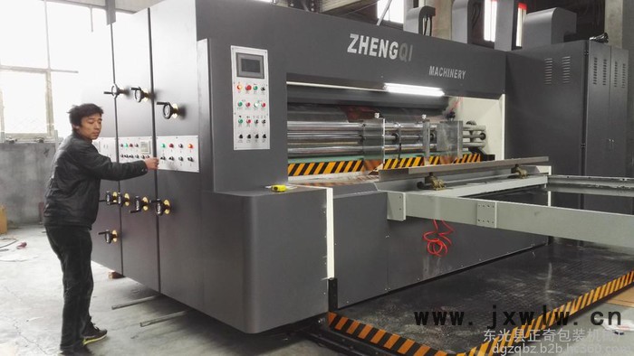 正奇ZQ3500*2200 大型紙箱機械設備巨型自動印刷圓壓圓模切開槽機