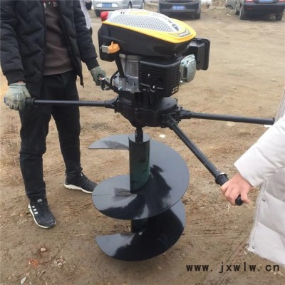 鐵路圍欄立柱打孔機(jī) 手推式挖洞機(jī) 多功能植樹挖坑機(jī)