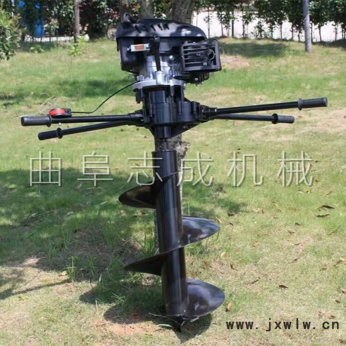 直供四沖程八馬力挖坑機便捷式園林打眼地鉆機畜牧圍欄打孔機