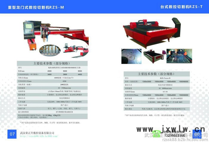 榮正升 RZS3-40-HD重型龍門數(shù)控火焰等離子兩用切割機(jī)