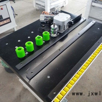 手動(dòng)封邊機(jī)雙面涂膠上下齊修一體機(jī)鴻鑫三友手動(dòng)曲直線封邊修邊機(jī)