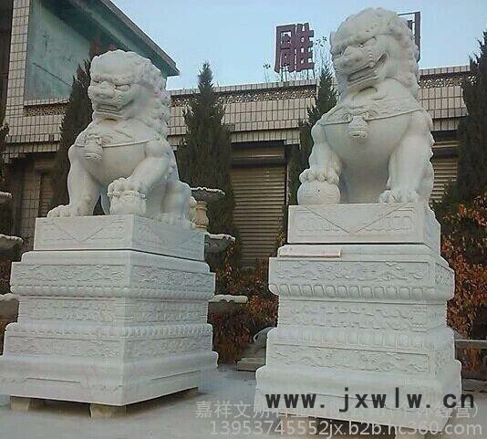 嘉祥文朔石雕廠常年加工石雕獅子石刻石獅子石雕獅子價格漢白玉石雕獅子石獅子雕刻廠家石獅子擺放注意事項