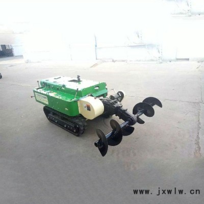 啟航牌履帶式果園果樹(shù)開(kāi)溝施肥機(jī) 發(fā)動(dòng)機(jī)35馬力回填一體機(jī)批發(fā)