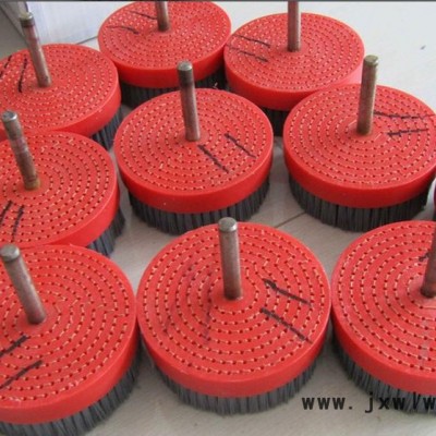 發(fā)動(dòng)機(jī)變速器粉末冶金拋光去毛刺機(jī)圓盤刷 磨料絲刷 膠注拋光盤刷