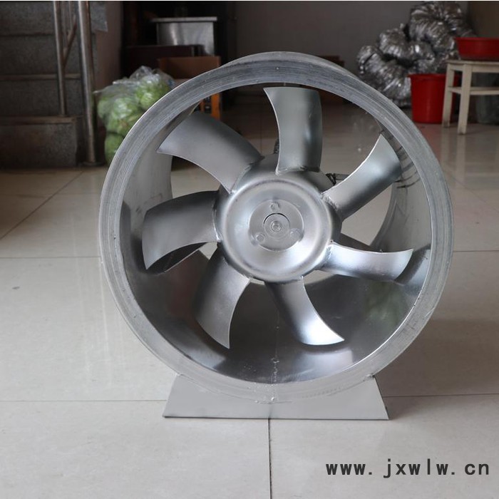 **低噪音抽風機排煙排風機工業(yè)圓筒管道軸流通風機除塵風扇