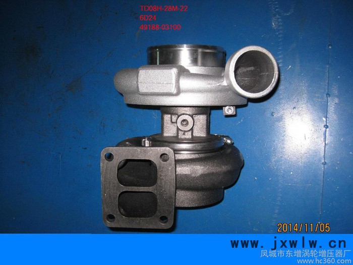 三菱發(fā)動機(jī)6D24TI增壓器型號TD08H-28M-22 零件號49188-03100