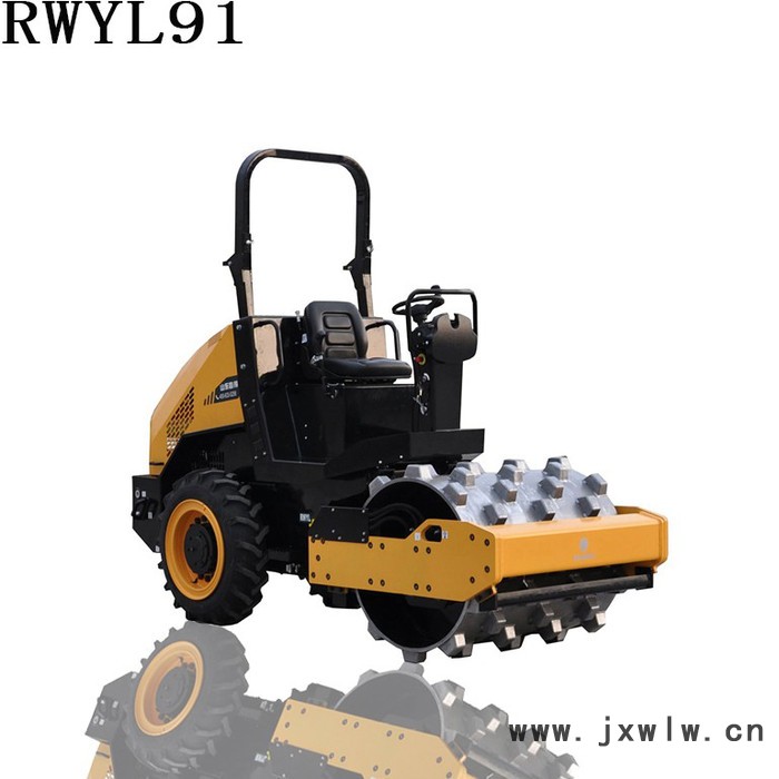 凸塊壓路機(jī)洋馬柴油發(fā)動(dòng)機(jī)進(jìn)口變量泵變速行走動(dòng)驅(qū)動(dòng)橋?yàn)殍T造一體式液壓剎車機(jī)構(gòu)RWYL91 路得威*價(jià)格可議 小型壓路機(jī)