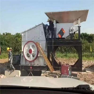孝感移動破碎站廠家 建筑垃圾粉碎設(shè)備 反擊式移動破碎站