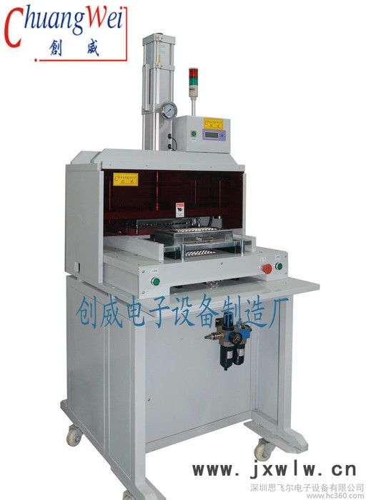 創(chuàng)威郵票口沖壓分離設備，F(xiàn)PC，pcb連接點沖切，沖裁分板機