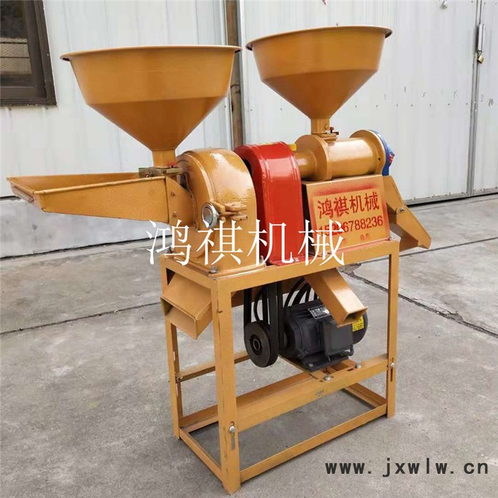 鴻祺小型碾米粉碎設備 一臺起批大產(chǎn)量碾米機 玉米脫皮制糝機