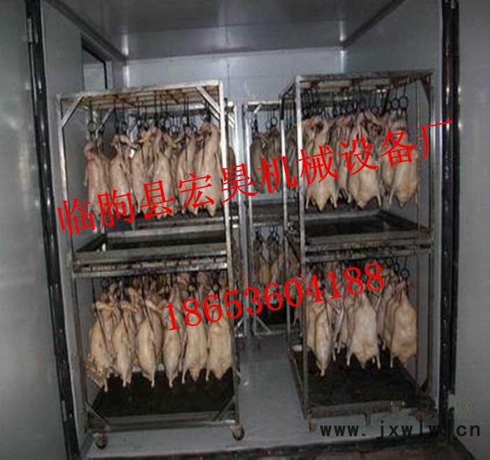 臨朐宏昊臘腸烘干室 臘肉烘干機 板鴨烘干設(shè)備 鴨脖鴨舌烘干箱林蛙烘干箱 箱式干燥設(shè)備
