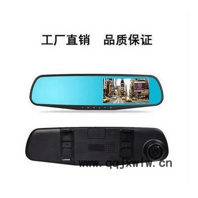 **單鏡頭4.3寸高清后視鏡 夜視行車記錄儀 廣角深圳直