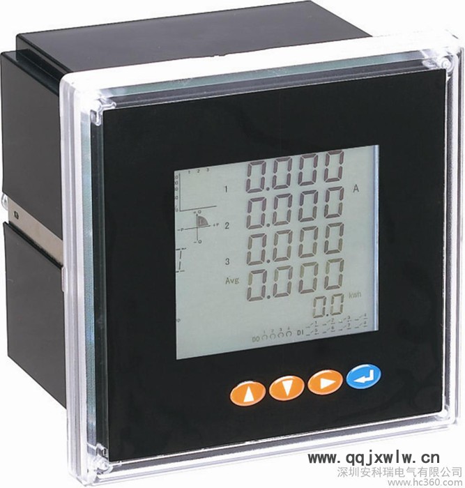 供應(yīng)深圳安科瑞“PZ42L”“【數(shù)顯表】120*120多功能電力儀表液晶顯示儀表