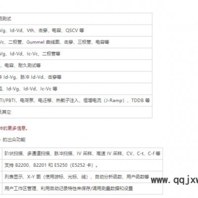 Agilent/安捷倫 B1500A半導(dǎo)體器件參數(shù)分析儀