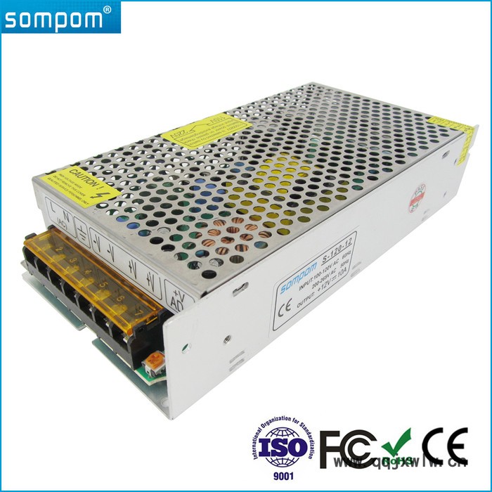 上普東莞廠區(qū)貼牌生產(chǎn)12V10A足120W開關電源 LED廣告燈/監(jiān)控安防/3D打印直流電源