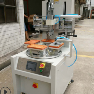 廠家供應轉盤絲印機 旋轉臺絲印機 多工位絲印機 四工位絲印機