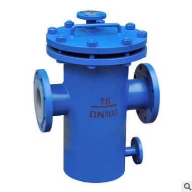 [聯(lián)科閥門(mén)]襯氟籃式過(guò)濾器（SBL-F46）法蘭機(jī)械多介質(zhì)碳鋼過(guò)濾器