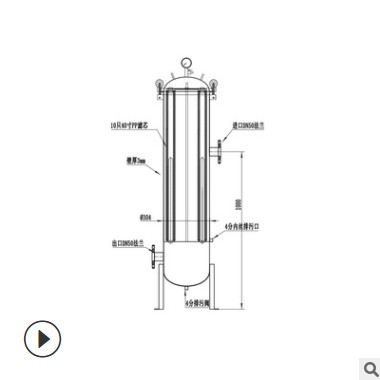 現(xiàn)貨銷(xiāo)售保安過(guò)濾器10芯40英寸保安過(guò)濾器RO反滲透用保安過(guò)濾器