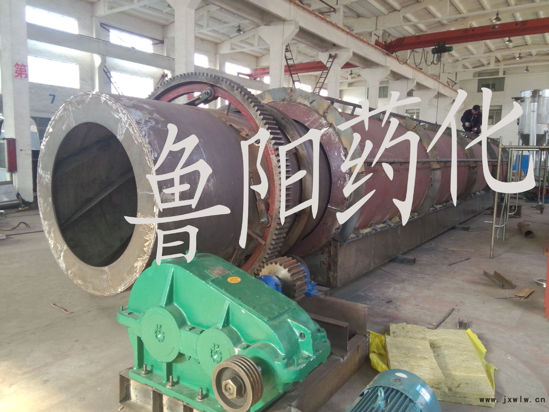 回轉(zhuǎn)滾筒干燥機(jī)制作現(xiàn)場