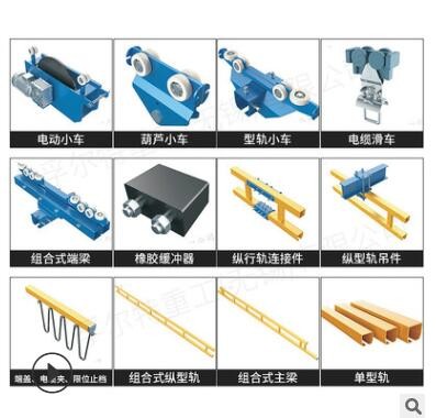 KBK起重機(jī)配件 單梁行車端梁電動(dòng)小車軌道端蓋連接件吊件起重配件