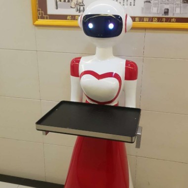 餐廳酒店飯店美女智能迎賓無(wú)軌送餐傳菜機(jī)器人服務(wù)員前臺(tái) 全自動(dòng)