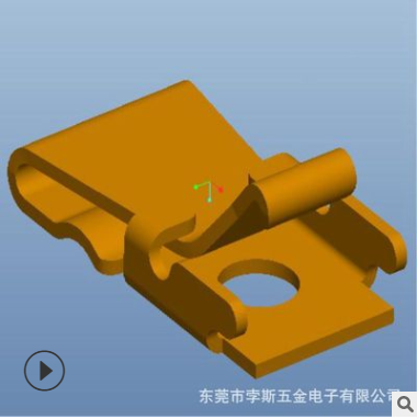 L2.8*W1.55*H1.35 貼片射頻天線彈片 信號(hào)天線觸點(diǎn)不銹鋼沖壓彈片